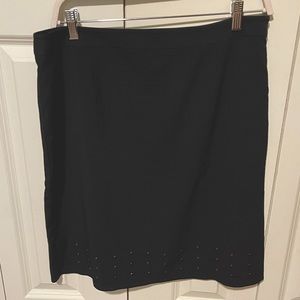 Black studded mini skirt. NYCC. Size 12